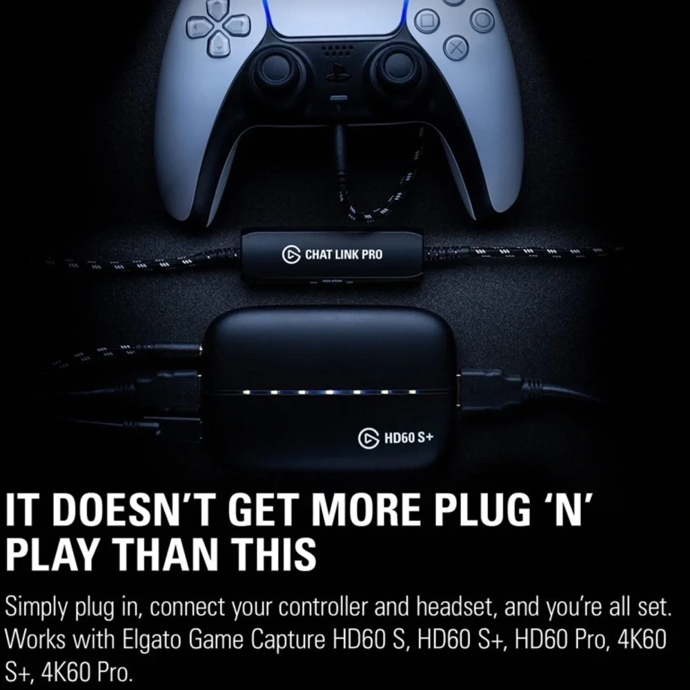 Elgato Chat Link Pro – Audio Adapter, for PS5, PS4, Nintendo Switch and more!